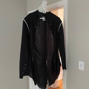 Zara black Long Dress up Cardigan